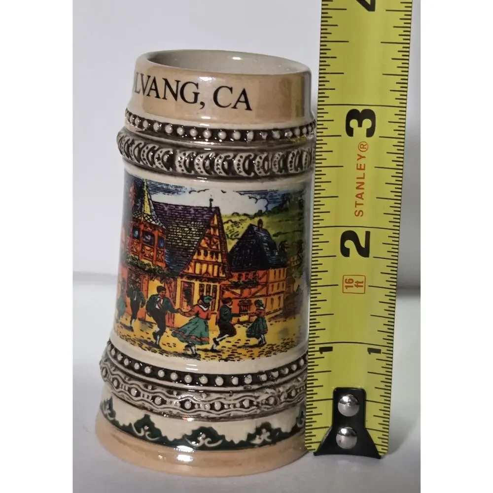 Vintage Solvang, California Miniature Beer Stein / Souvenir Shot Glass